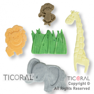 SET CANDY BAR TEMATICA ANIMALES DE LA SELVA 1 x 40 UNIDADES